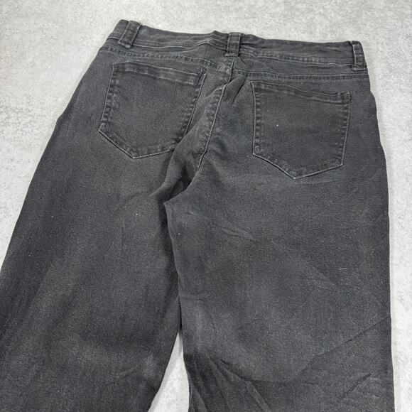 Basic Editions Black Bootcut Pants - Size: 6 - Picture 10 of 10